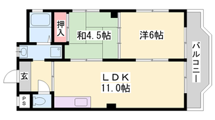 メゾン王塚台の物件間取画像